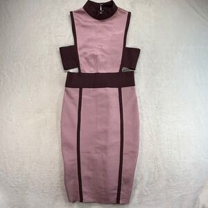 Valiant Paris Bandage Dress Bodycon Cut Out Sleeveless Party Cocktail Sz M NWOT‎